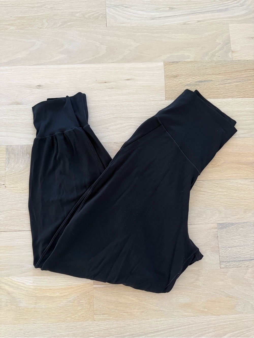 Offline by Aerie High-Rise Black Joggers with Wide Waistband